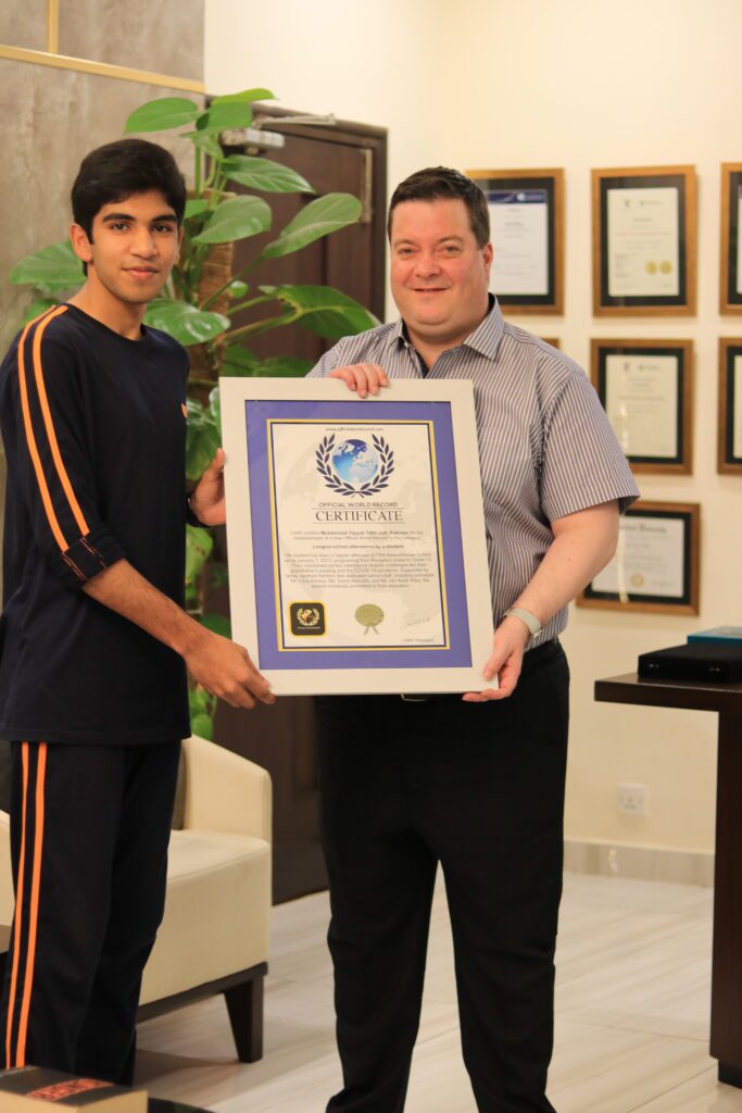 world record of school attendance