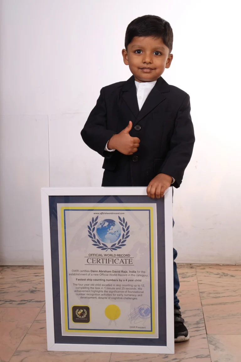 The Remarkable Achievement of Dann Abraham David Raja: Fastest Skip Counting by a Child