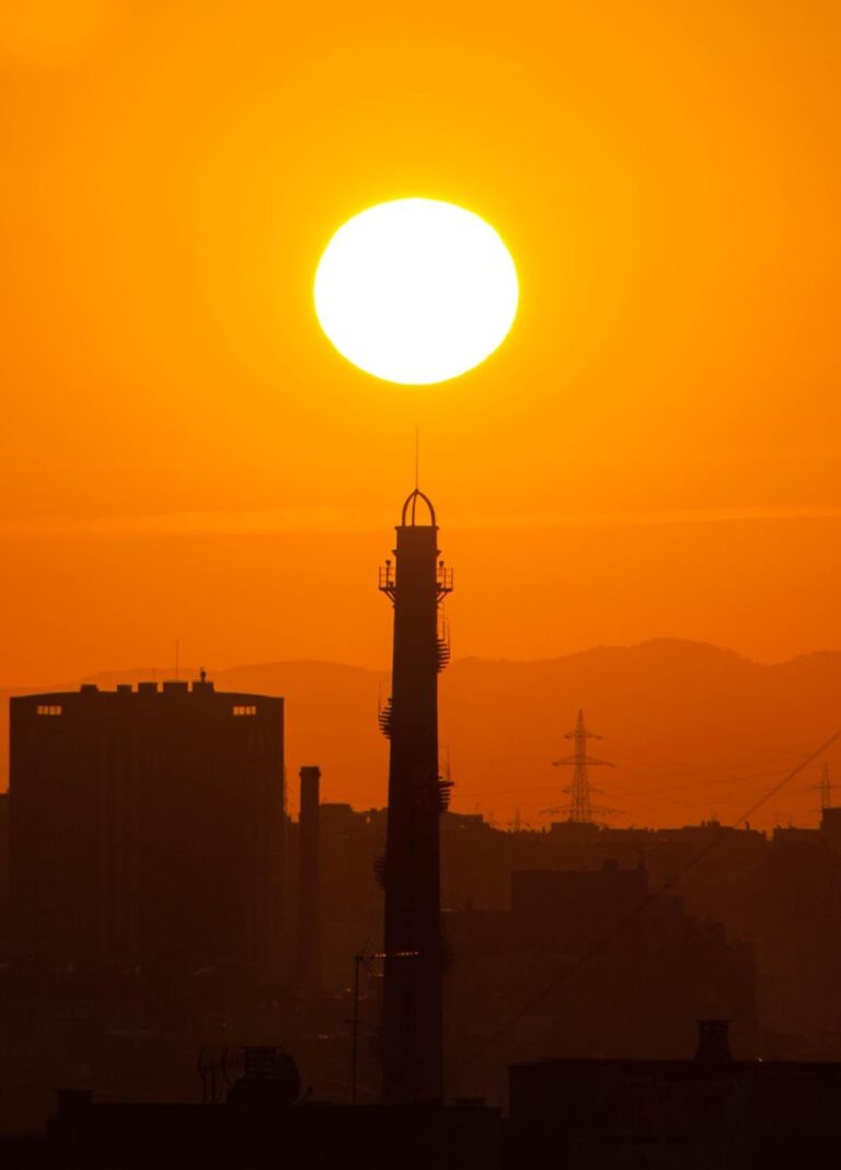 The tallest industrial chimney with a helicoidal staircase