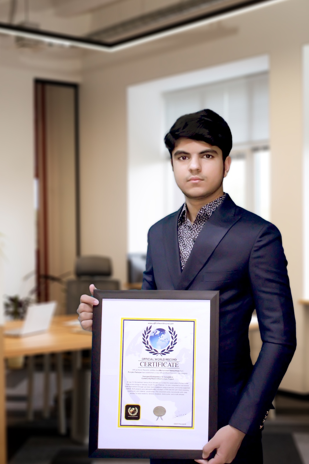 Youngest Entrepreneur to Complete a Community Rural Infrastructure Project